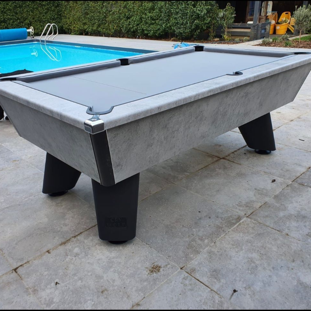 Cry Wolf Slate Bed Outdoor Pool Table - Urban Grey - 6ft & 7ft - Home Games Room