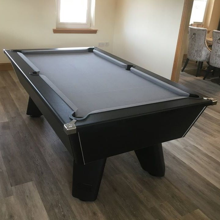 Cry Wolf Slate Bed Indoor Pool Table - Black - 6ft & 7ft - Home Games Room