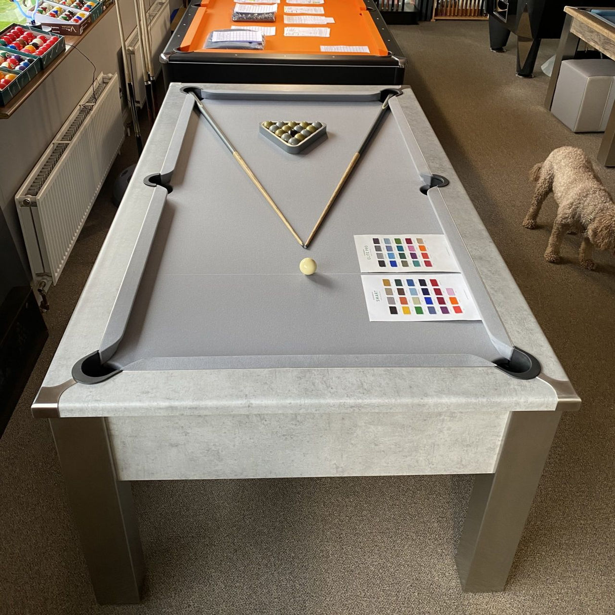 FMF | Spirit Tournament Slate Bed Pool Table | Chicago Concrete