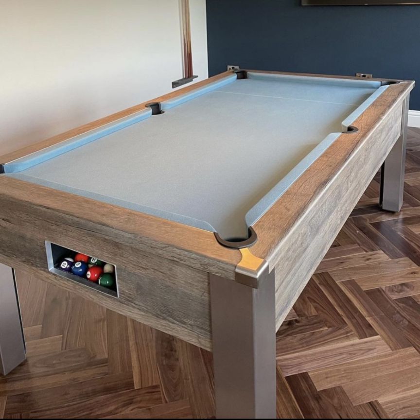 FMF | Spirit Tournament Slate Bed Pool Table | Distressed Oak