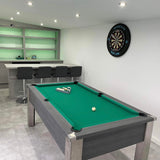 FMF | Spirit Tournament Slate Bed Pool Table | Metallic Graphite Grey