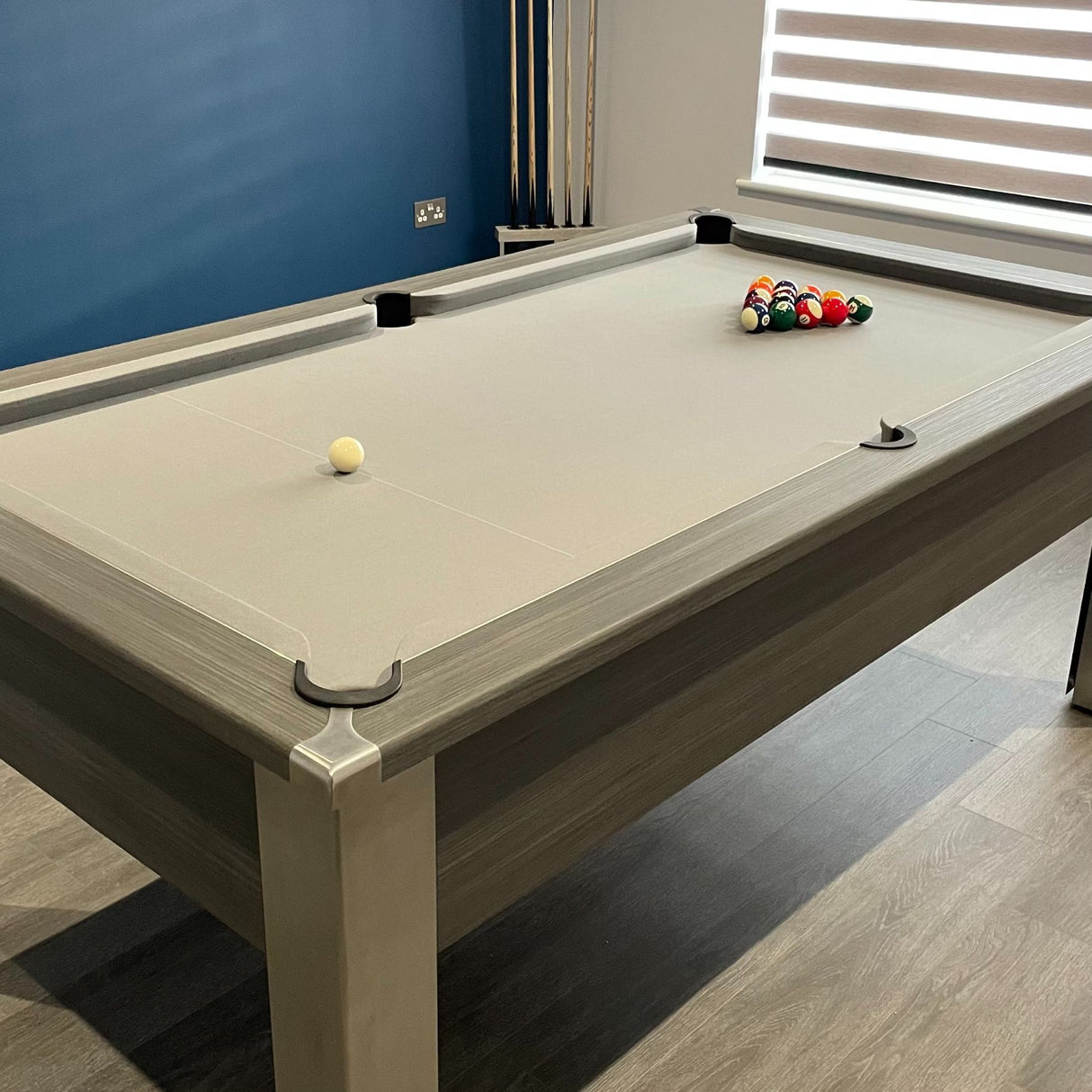 FMF | Spirit Tournament Slate Bed Pool Table | Metallic Graphite Grey