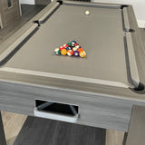 FMF | Spirit Tournament Slate Bed Pool Table | Metallic Graphite Grey