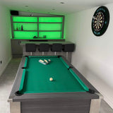 FMF | Spirit Tournament Slate Bed Pool Table | Metallic Graphite Grey