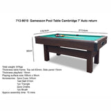 Gamesson Cambridge 7 Foot Pool Table