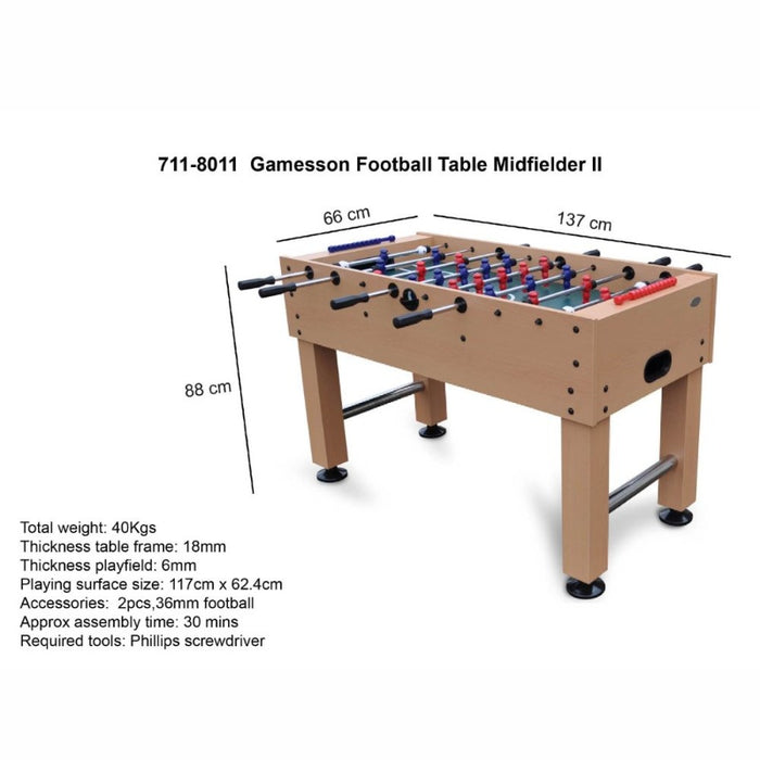 Gamesson Midfielder Home Football Table
