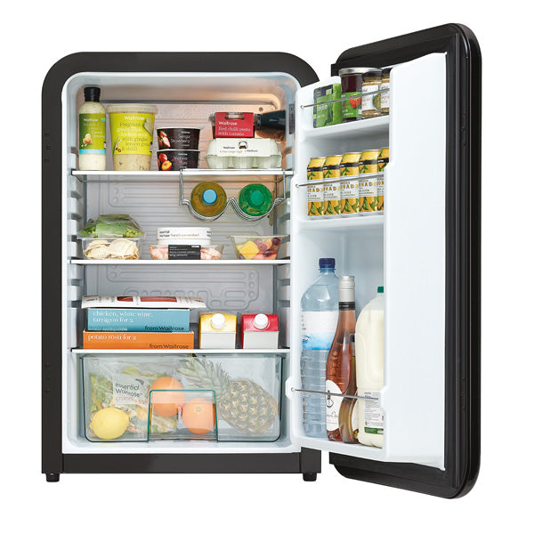 Husky Undercounter Retro Fridge Black