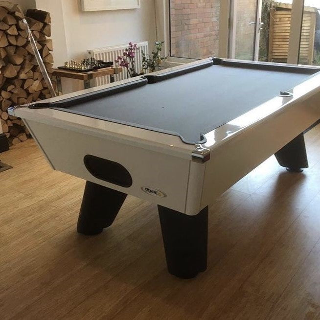 Cry Wolf Slate Bed Indoor Pool Table - White - 6ft & 7ft - Home Games Room