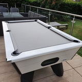 Cry Wolf Slate Bed Outdoor Pool Table - White - 6ft & 7ft - Home Games Room