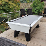 Cry Wolf Slate Bed Outdoor Pool Table - White - 6ft & 7ft - Home Games Room