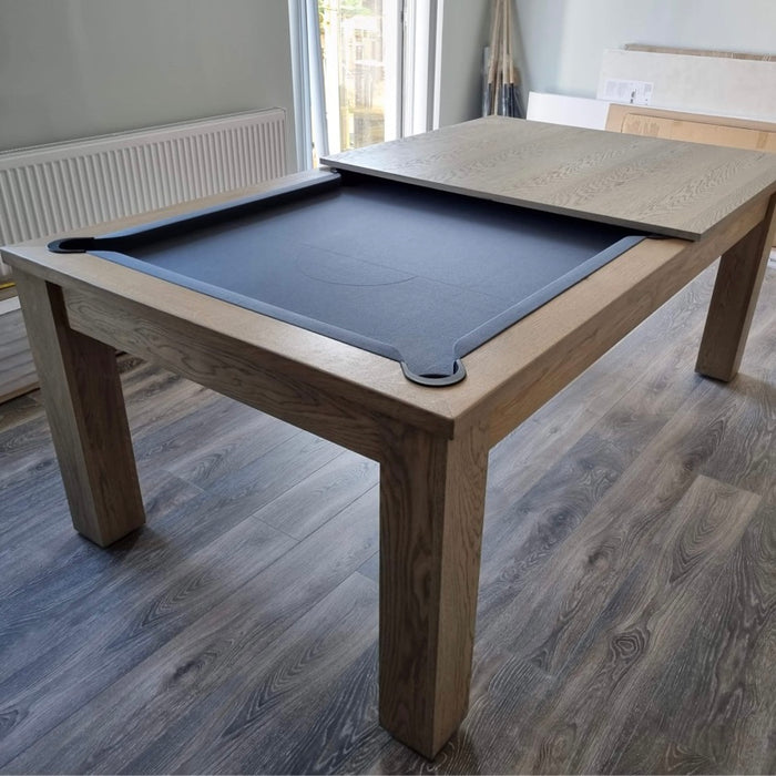 FMF | Elixir Slate Bed Pool Dining Table | Grey Oak | 6ft & 7ft Sizes