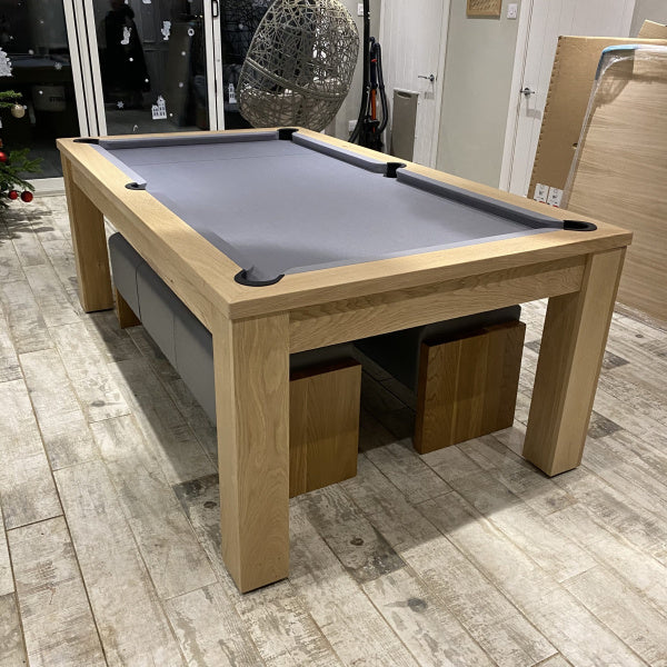 FMF | Elixir Slate Bed Pool Dining Table | Natural Oak