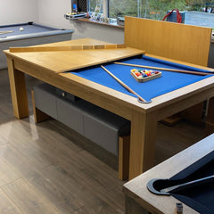 FMF | Elixir Slate Bed Pool Dining Table | Natural Oak