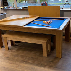 FMF | Elixir Slate Bed Pool Dining Table | Natural Oak
