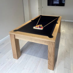 FMF | Elixir Slate Bed Pool Dining Table | Natural Oak