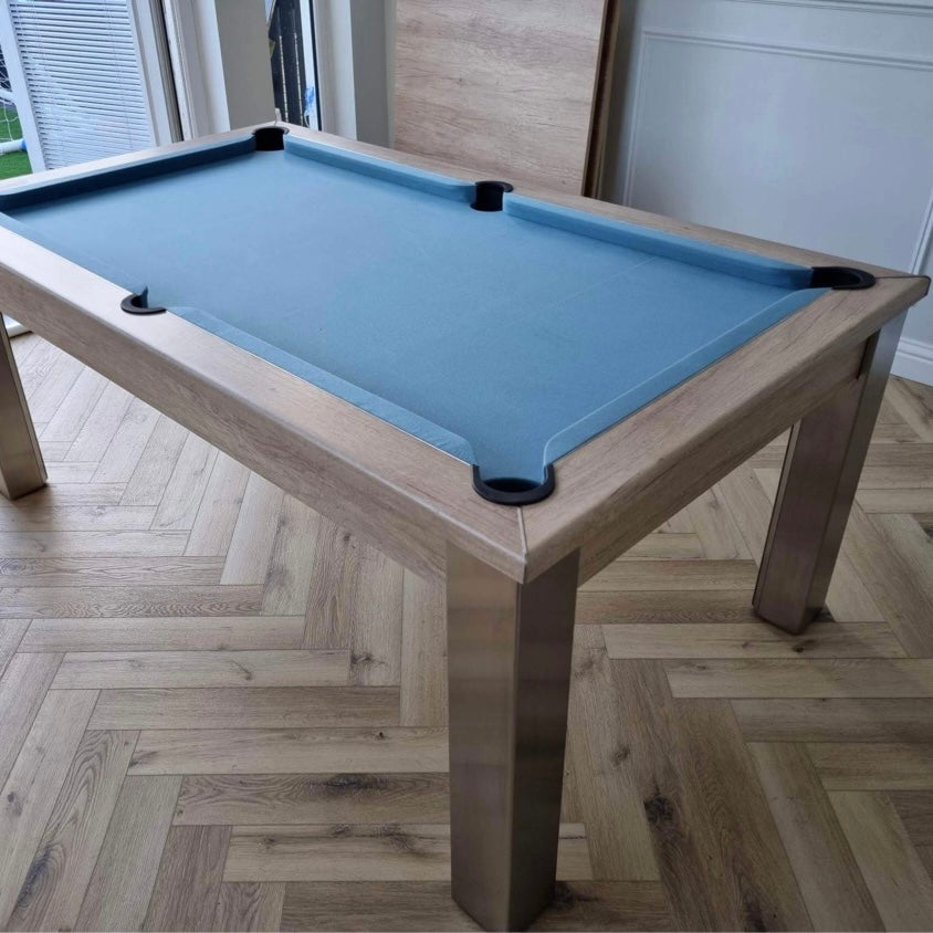 FMF | Elixir Slate Bed Pool Dining Table | Nebraska Oak | 6ft & 7ft Sizes