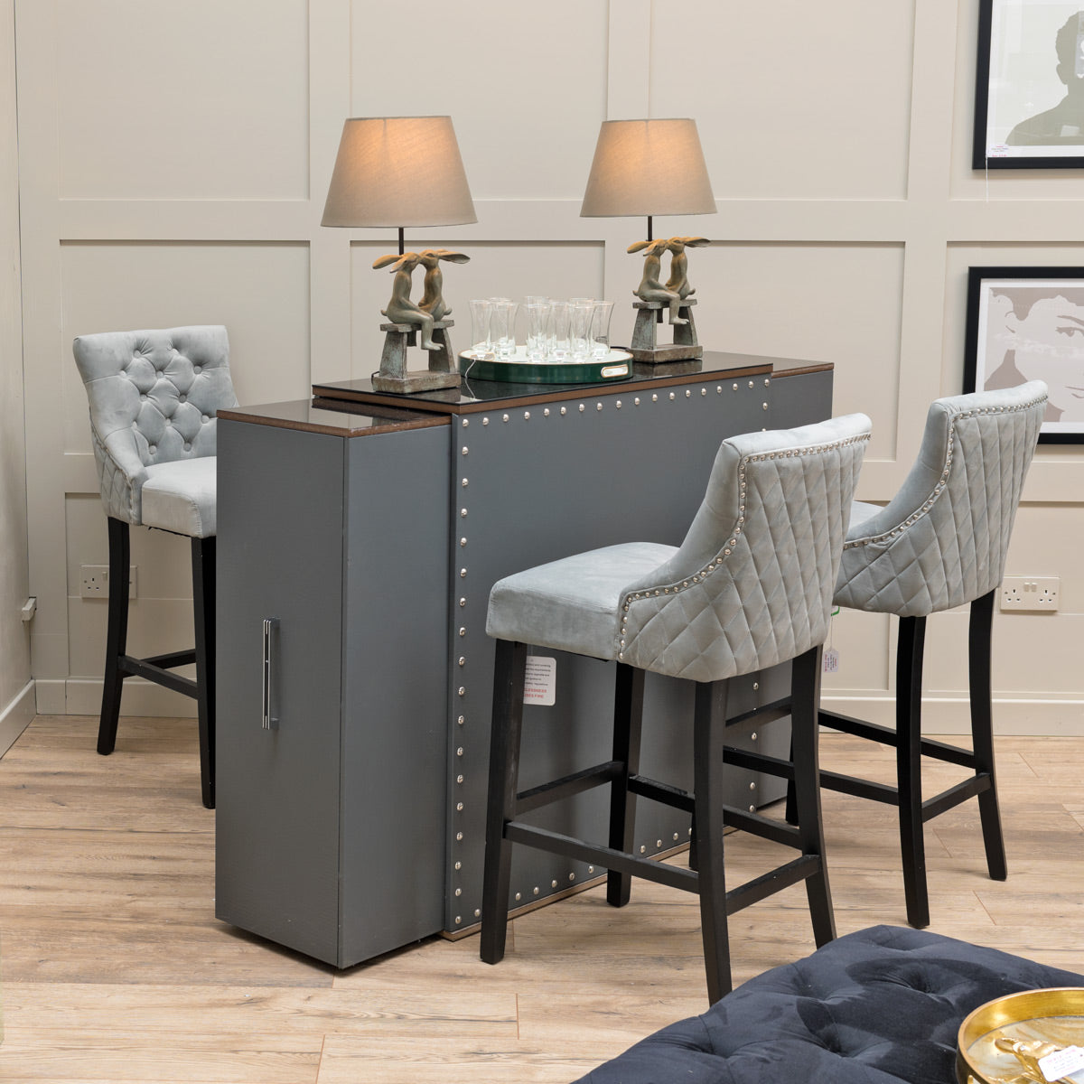 Febland Alabama Extending Grey Breakfast Bar FW1175GY