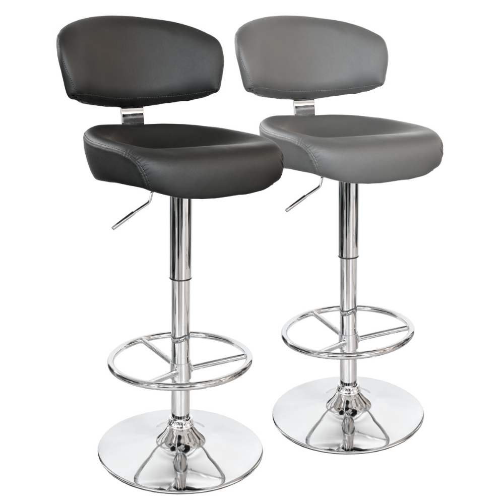 Febland Slimline Casino Barstool Adjustable Faux Leather FW1189